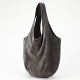 革屋が作った、洗えるドロップトートバッグ・グレー