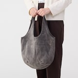 革屋が作った、洗えるドロップトートバッグ・グレー