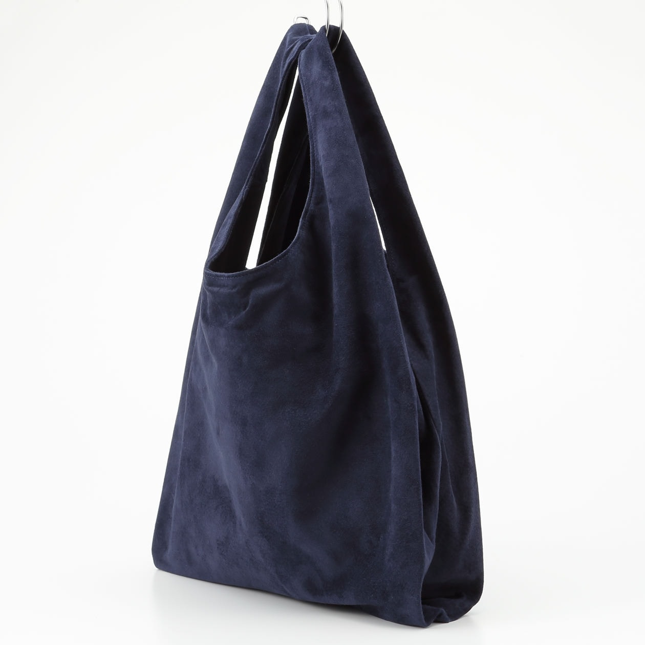 革屋が作った、洗えるショッピングバッグ・ネイビー