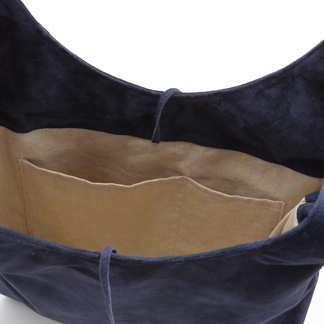 革屋が作った、洗えるショッピングバッグ・ネイビー