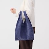 革屋が作った、洗えるショッピングバッグ・ネイビー