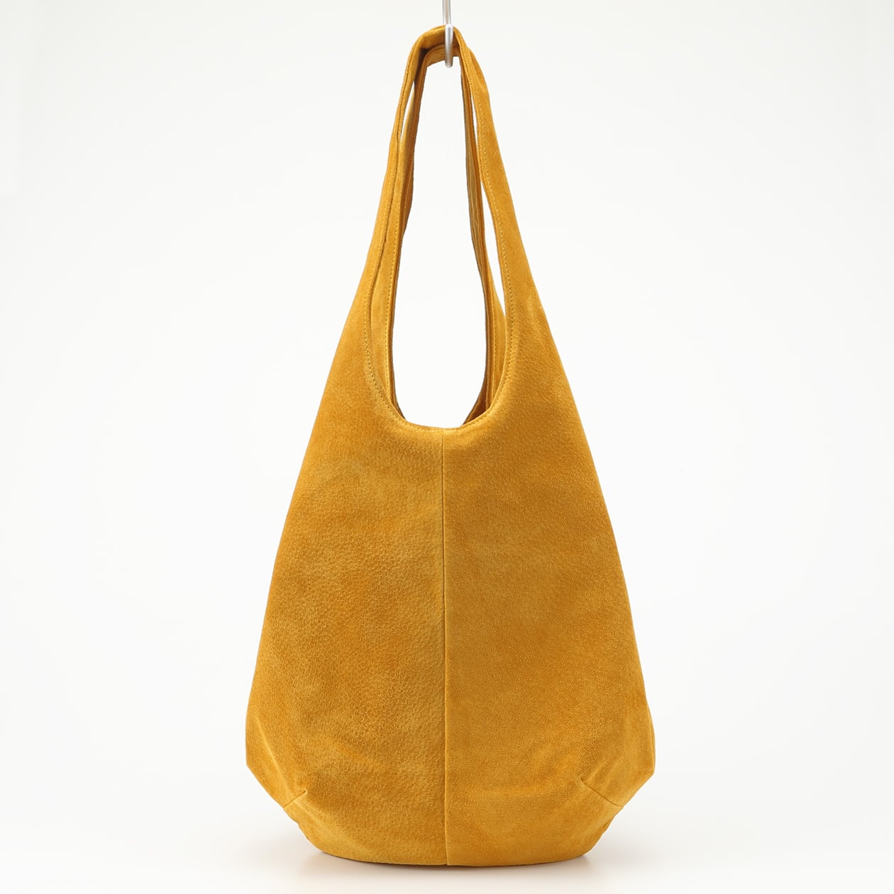 革屋が作った、洗えるドロップトートバッグ・マスタード