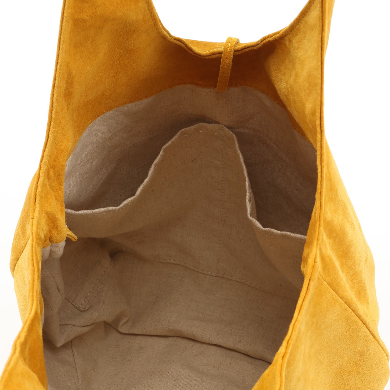 革屋が作った、洗えるドロップトートバッグ・マスタード