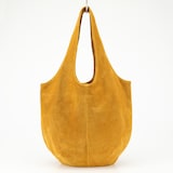 革屋が作った、洗えるドロップトートバッグ・マスタード