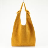 革屋が作った、洗えるショッピングバッグ・マスタード