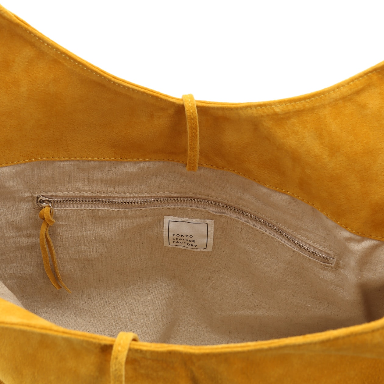 革屋が作った、洗えるショッピングバッグ・マスタード
