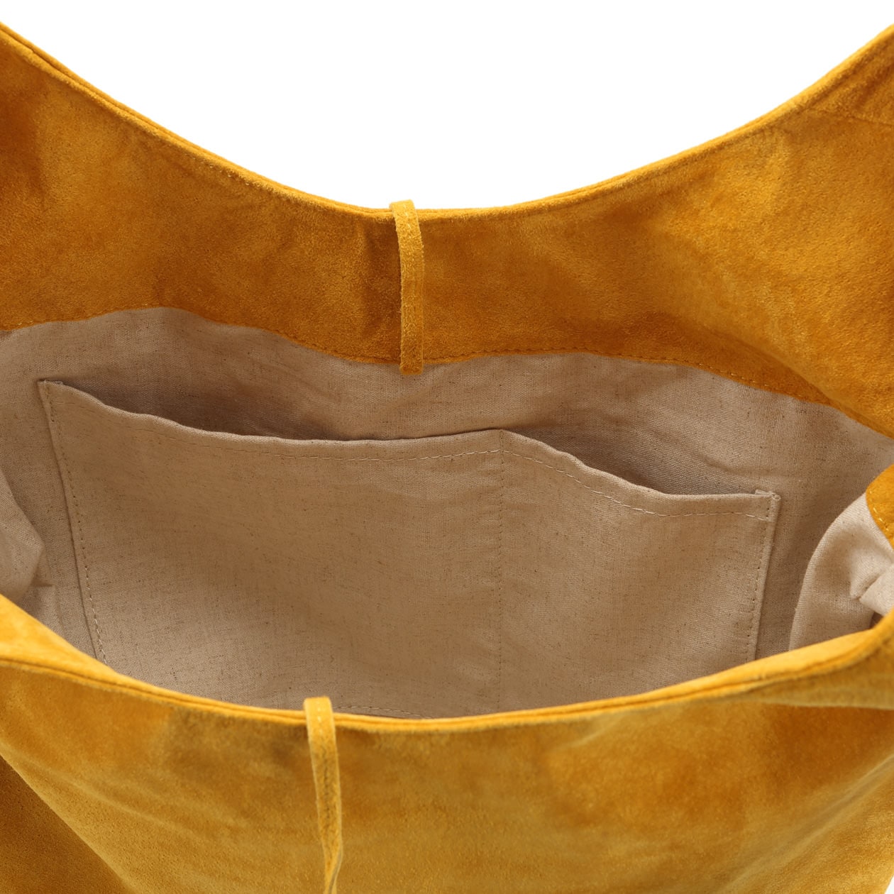 革屋が作った、洗えるショッピングバッグ・マスタード