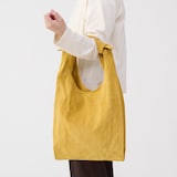 革屋が作った、洗えるショッピングバッグ・マスタード