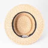 埼玉県　田中帽子の麦わら帽子「ポークパイ型（カリマ）」
