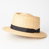 埼玉県　田中帽子の麦わら帽子「ポークパイ型（カリマ）」