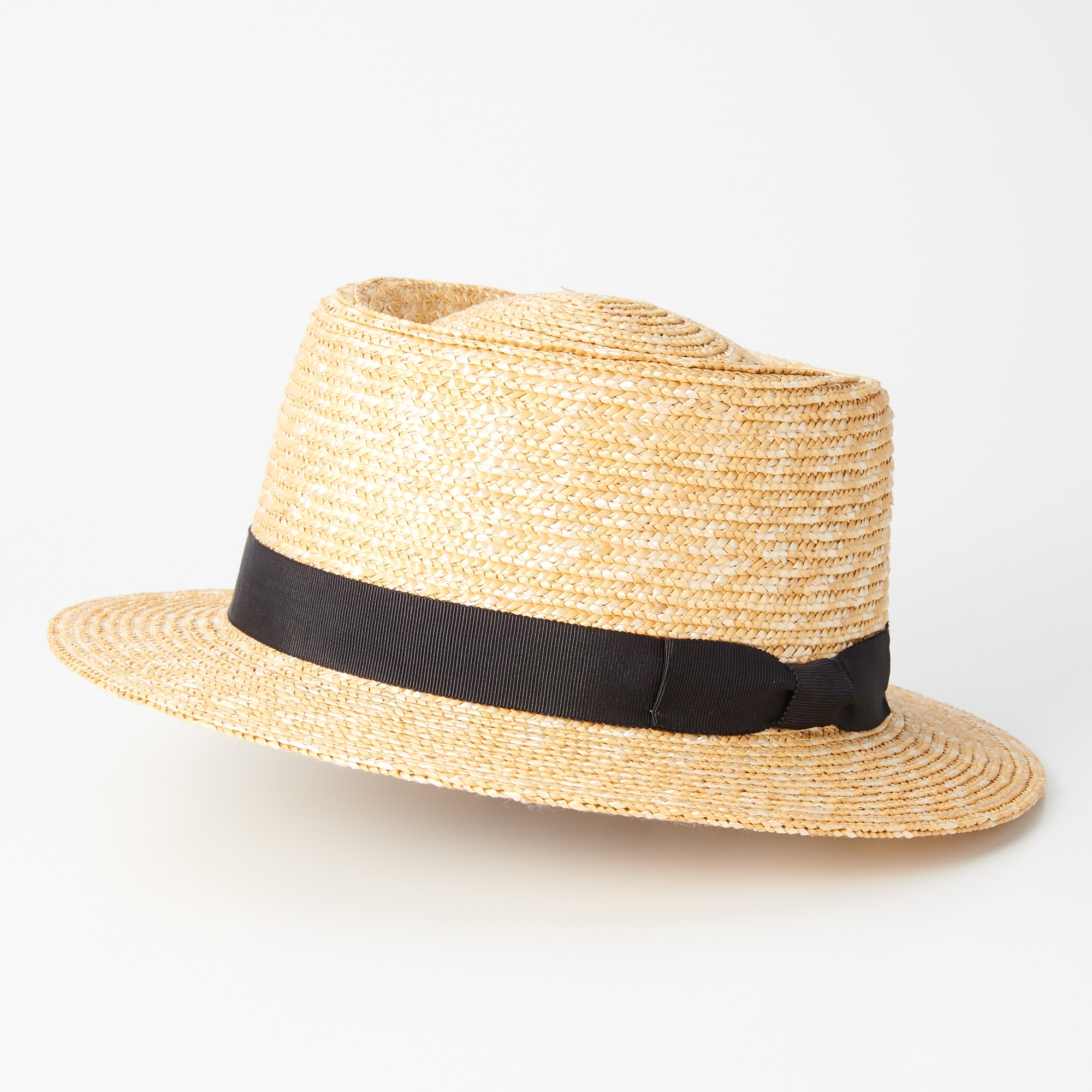 埼玉県　田中帽子の麦わら帽子「ポークパイ型（カリマ）」