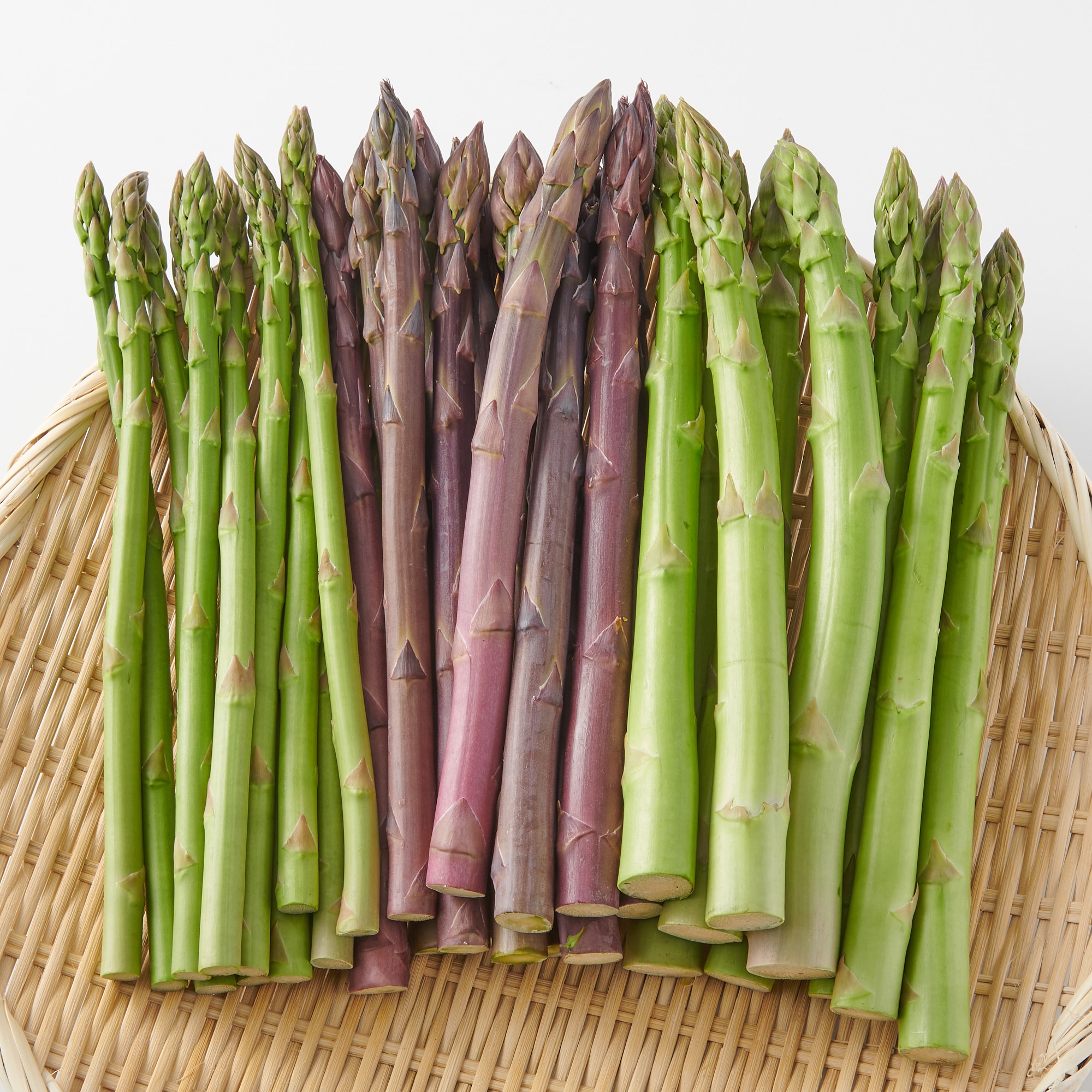 佐賀県産　橋本さん家のアスパラガス「グリーン＆紫ミックス」家庭用・1kg