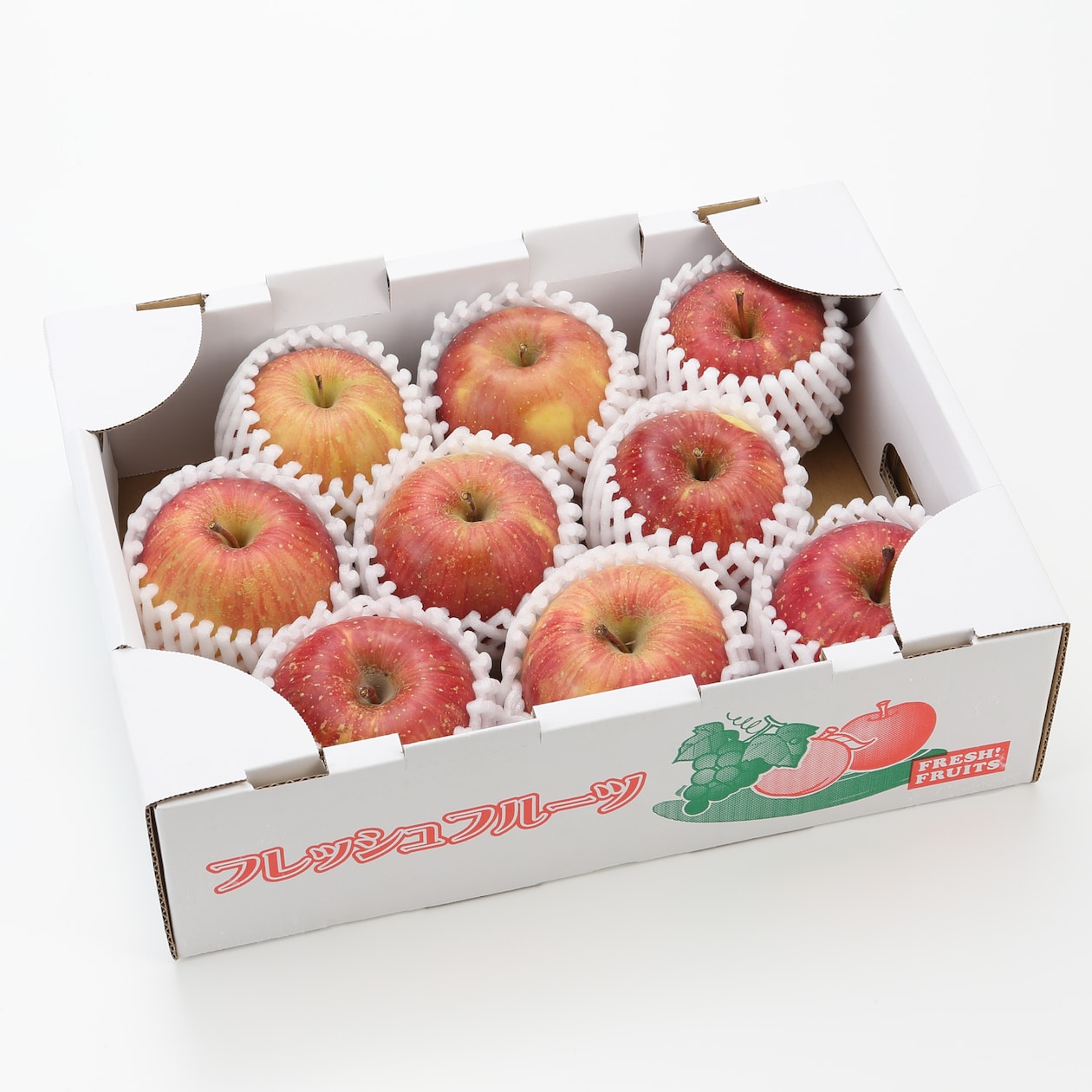 秋田県産　さとう果樹園のりんご「葉取らずふじ」　家庭用約・５ｋｇ