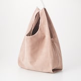 革屋が作った、洗えるショッピングバッグ・ピンクベージュ