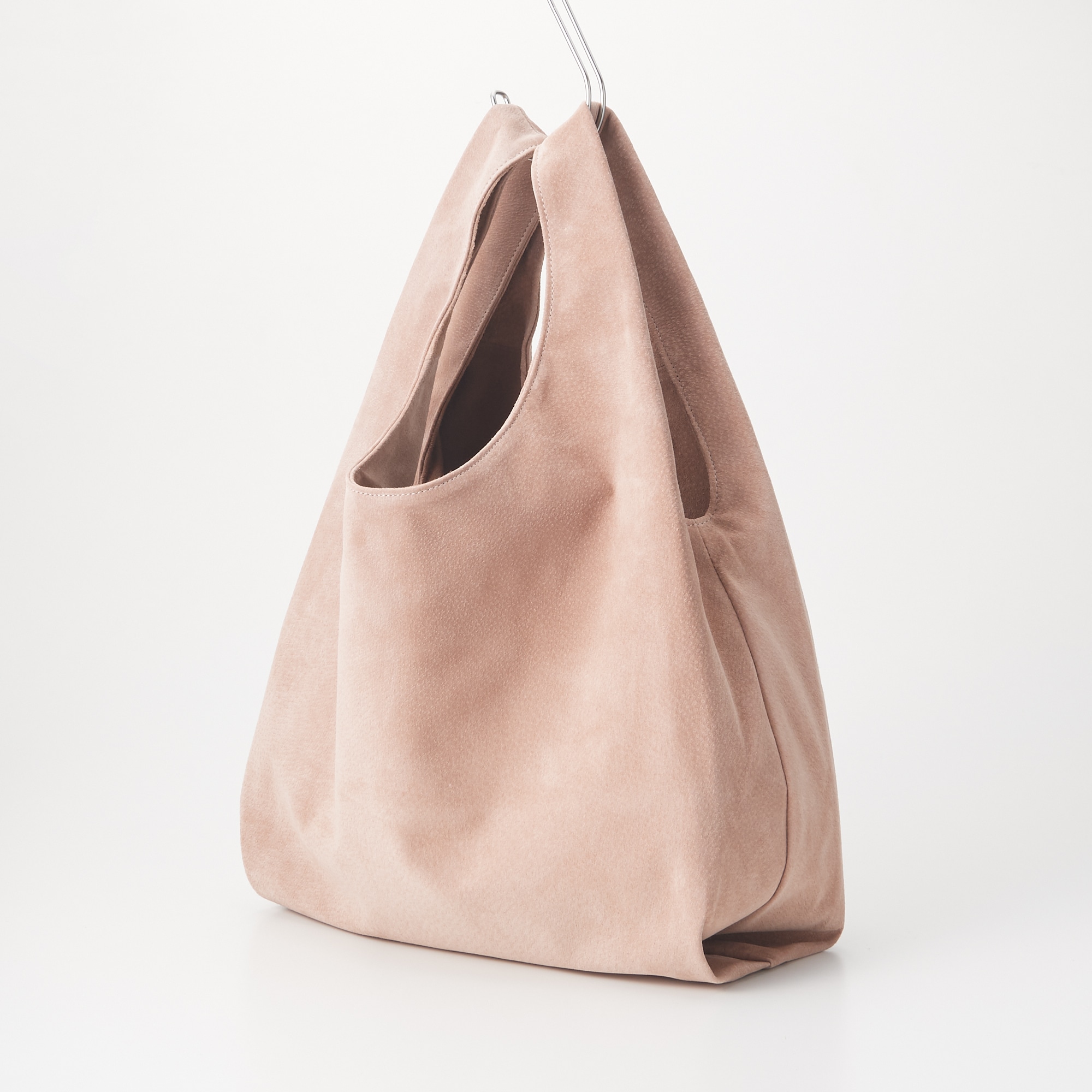 革屋が作った、洗えるショッピングバッグ・ピンクベージュ