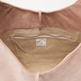 革屋が作った、洗えるショッピングバッグ・ピンクベージュ