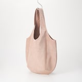 革屋が作った、洗えるドロップトートバッグ・ピンクベージュ