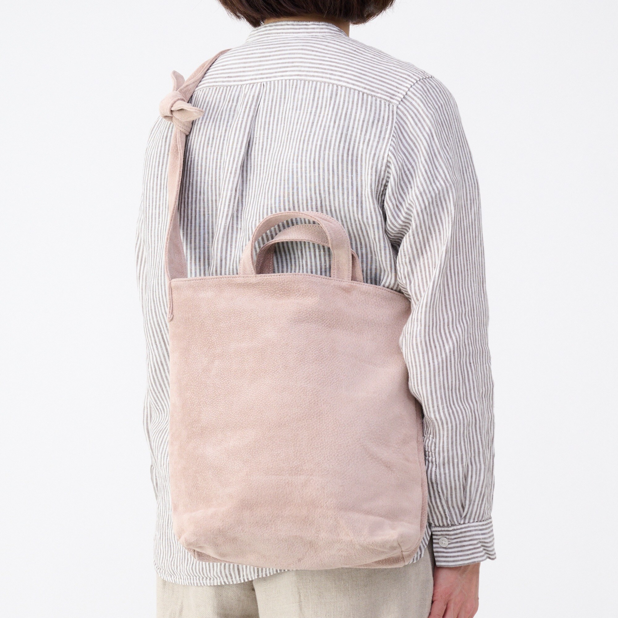 革屋が作った、洗える2WAYショルダーバッグ・ピンクベージュ | 無印良品