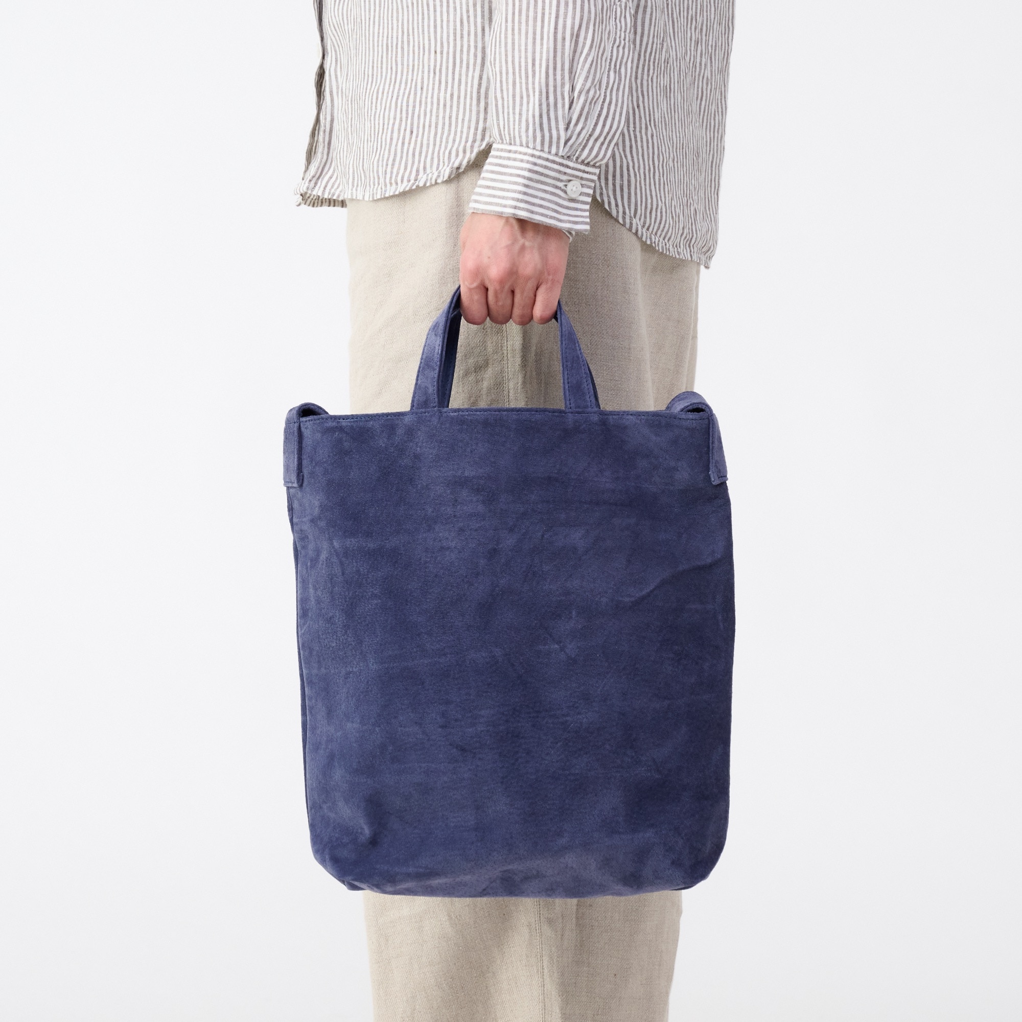 革屋が作った、洗える２WAYショルダーバッグ・ネイビー