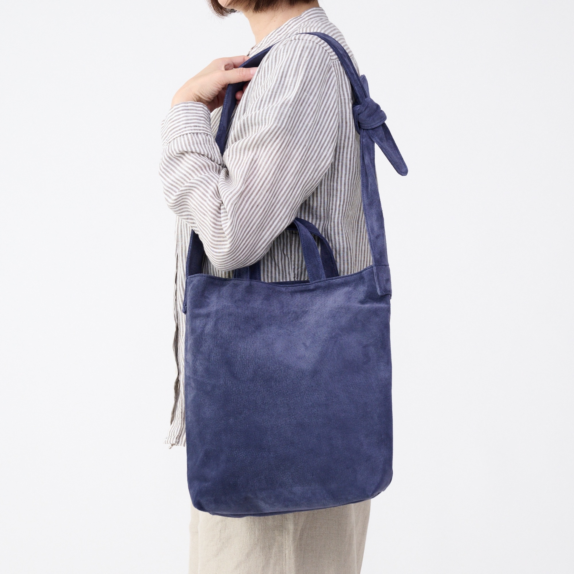 R&D.M.Co- ネイビー ショルダーバッグ R＆D.M.Co-｜ショルダーバッグ TRADEMARK SHOULDER BAG /オールド