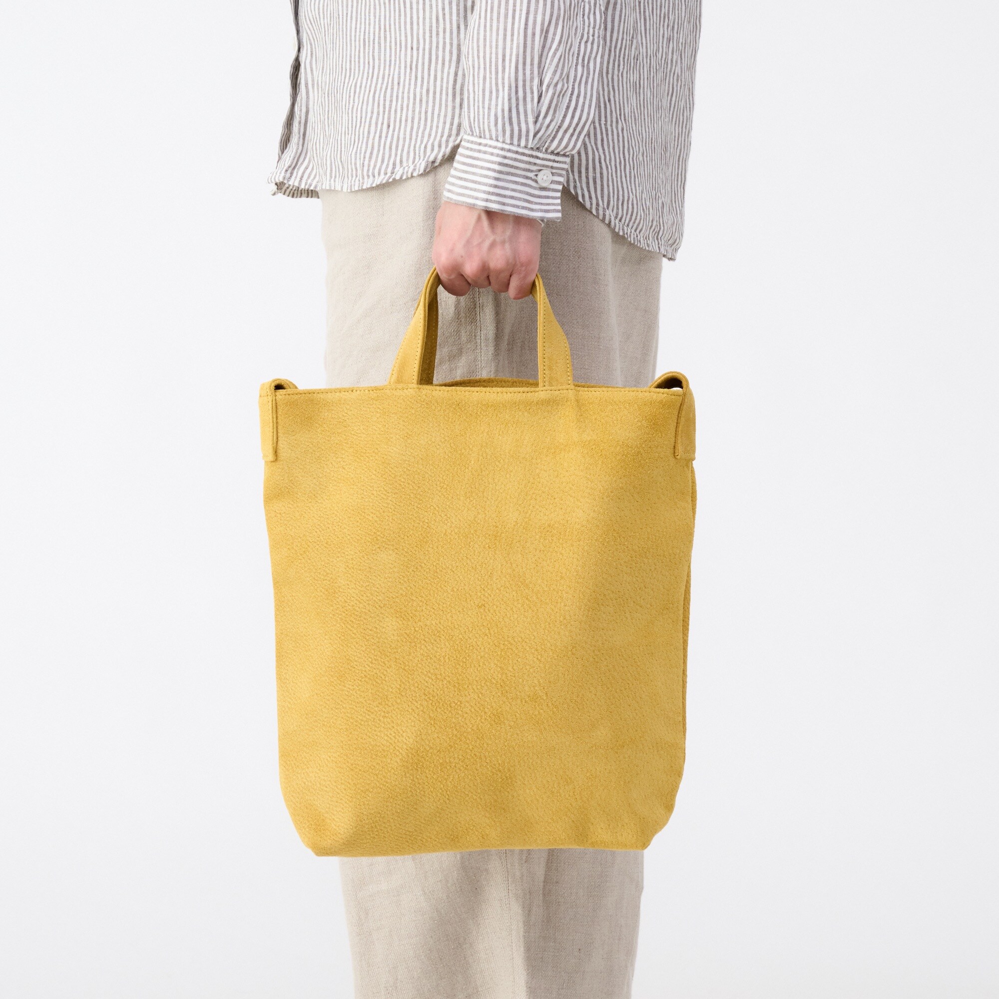 革屋が作った、洗える２WAYショルダーバッグ・マスタード