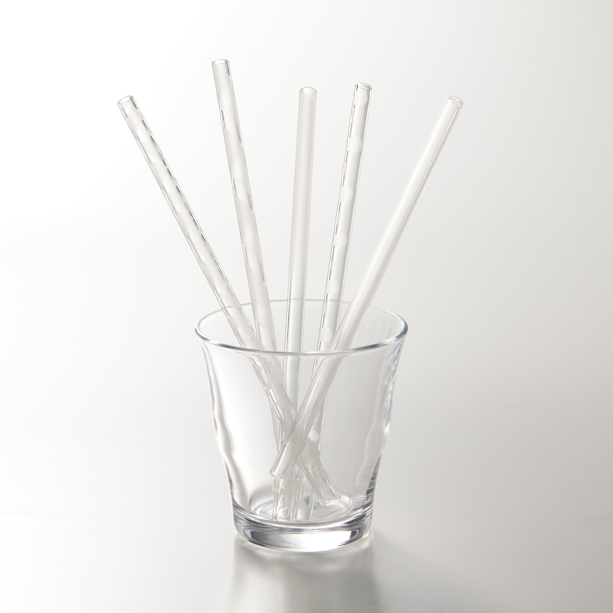 ガラスストロー「フロストシリーズ」5本セット