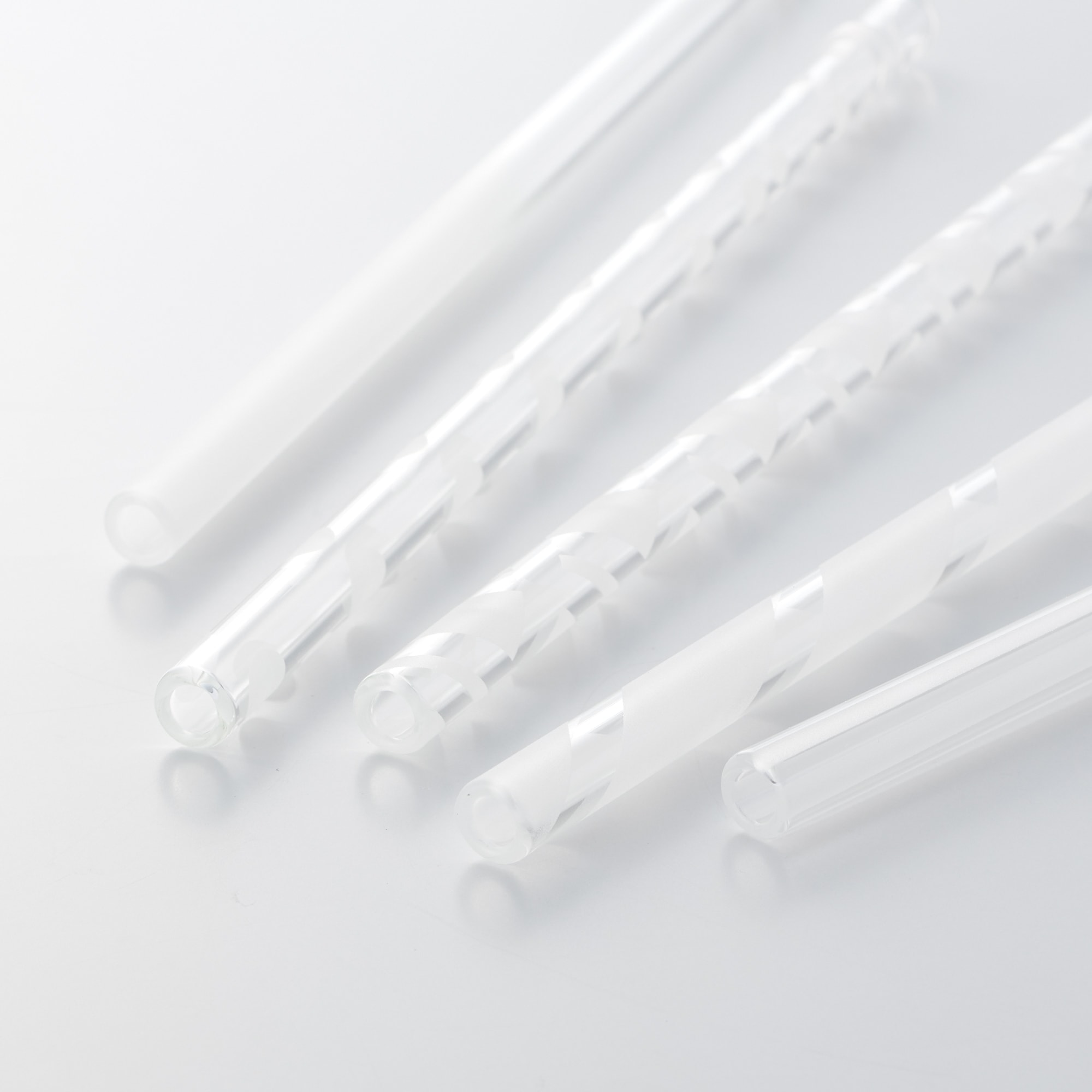 ガラスストロー「フロストシリーズ」5本セット