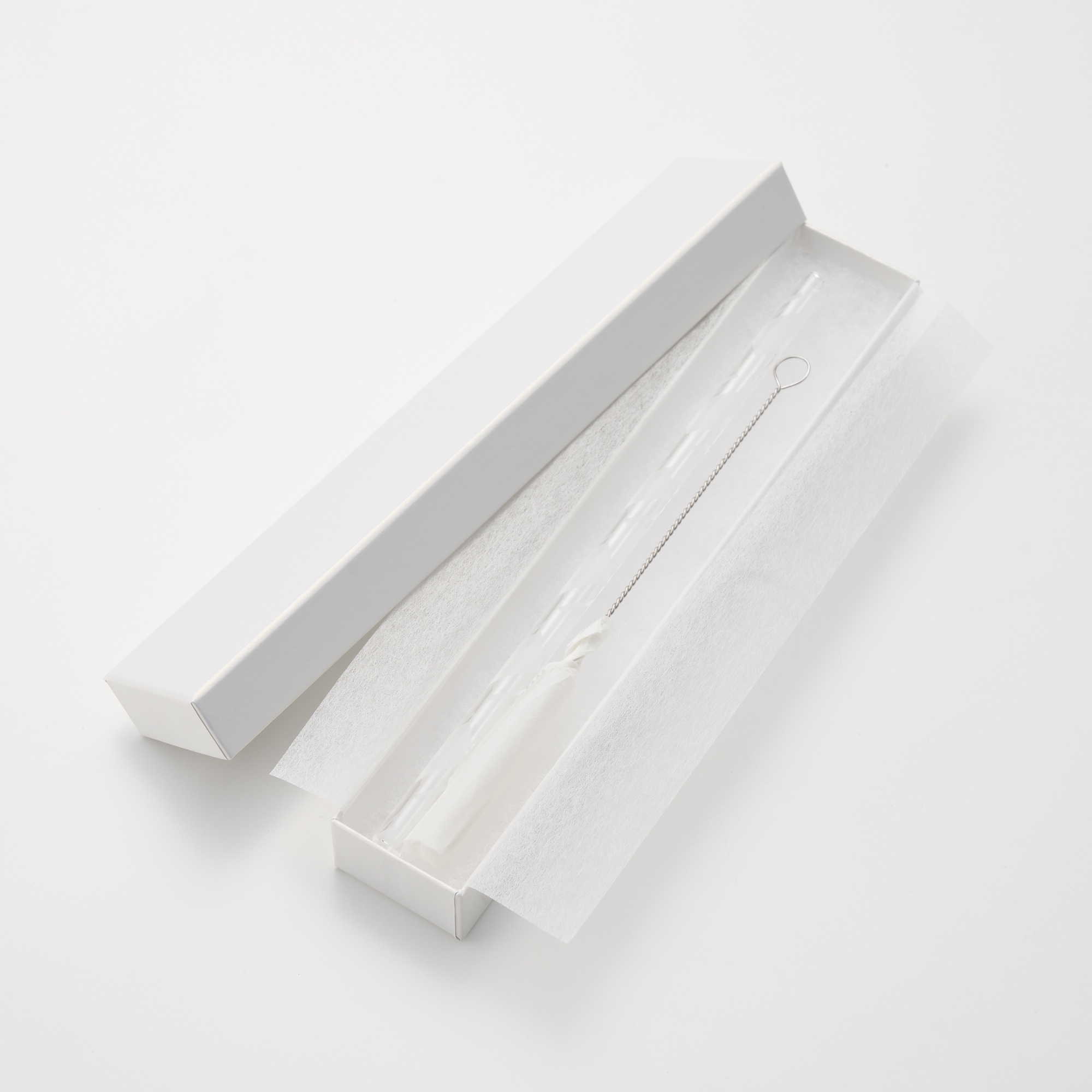 ガラスストロー「チェック」 1本