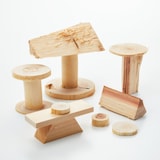 東京の木の「かたちいろいろ木のかけらセット」