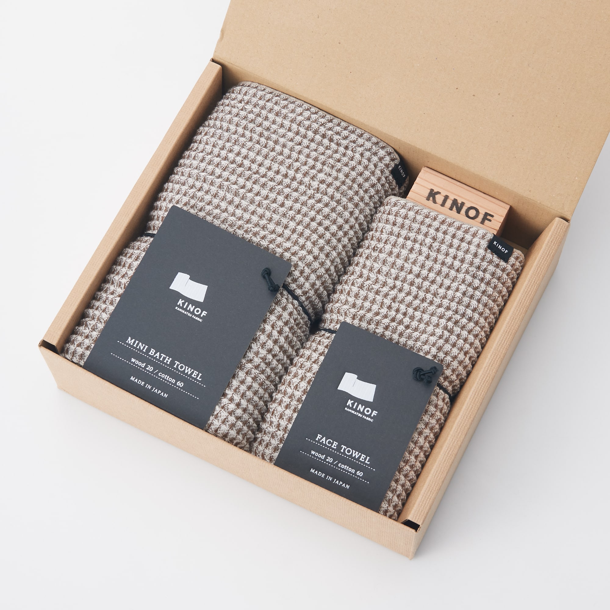 ＫＩＮＯＦミニバスタオル・フェイスタオルset