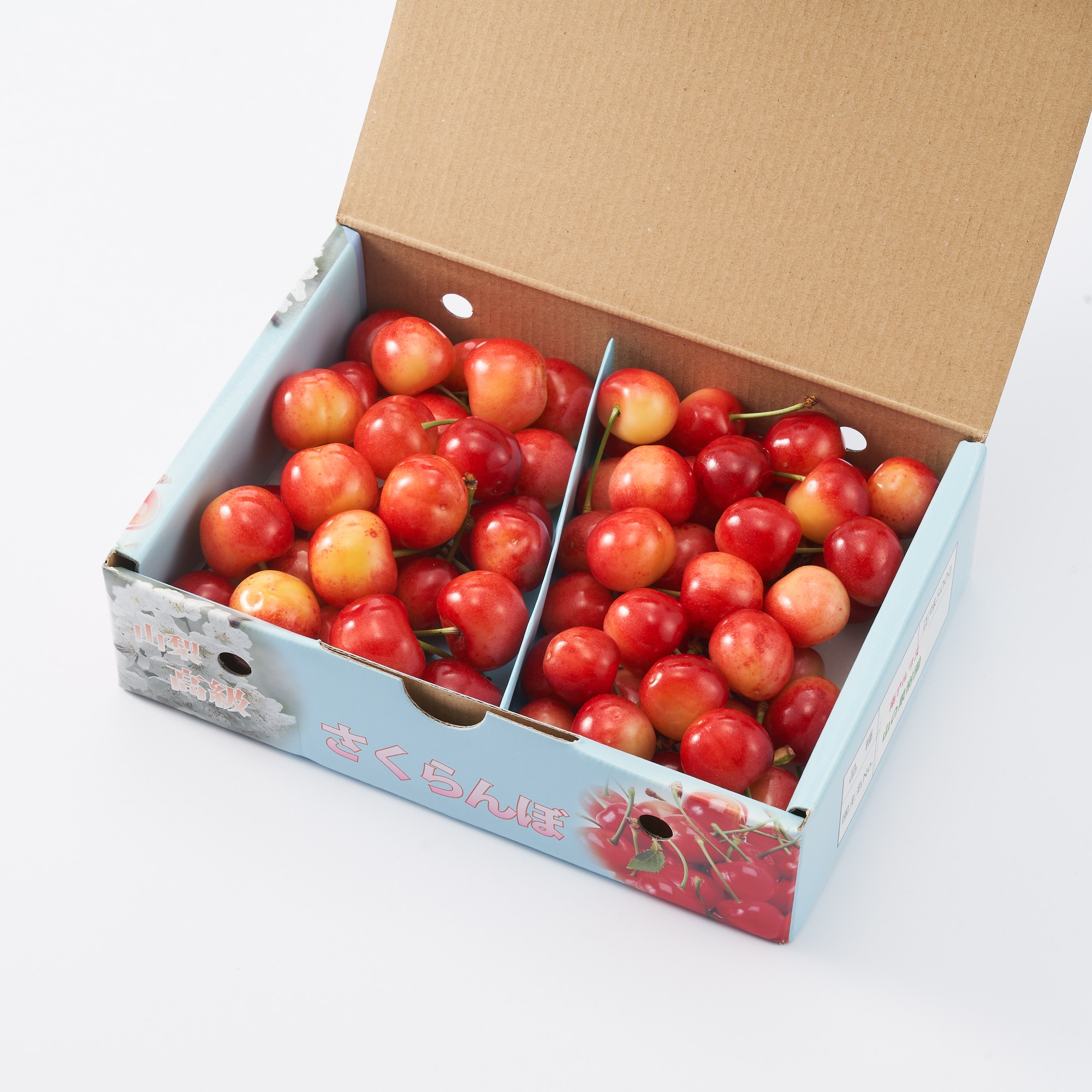 山梨県産　山の果樹園のさくらんぼ「紅秀峰＆お任せ品種」　約500g