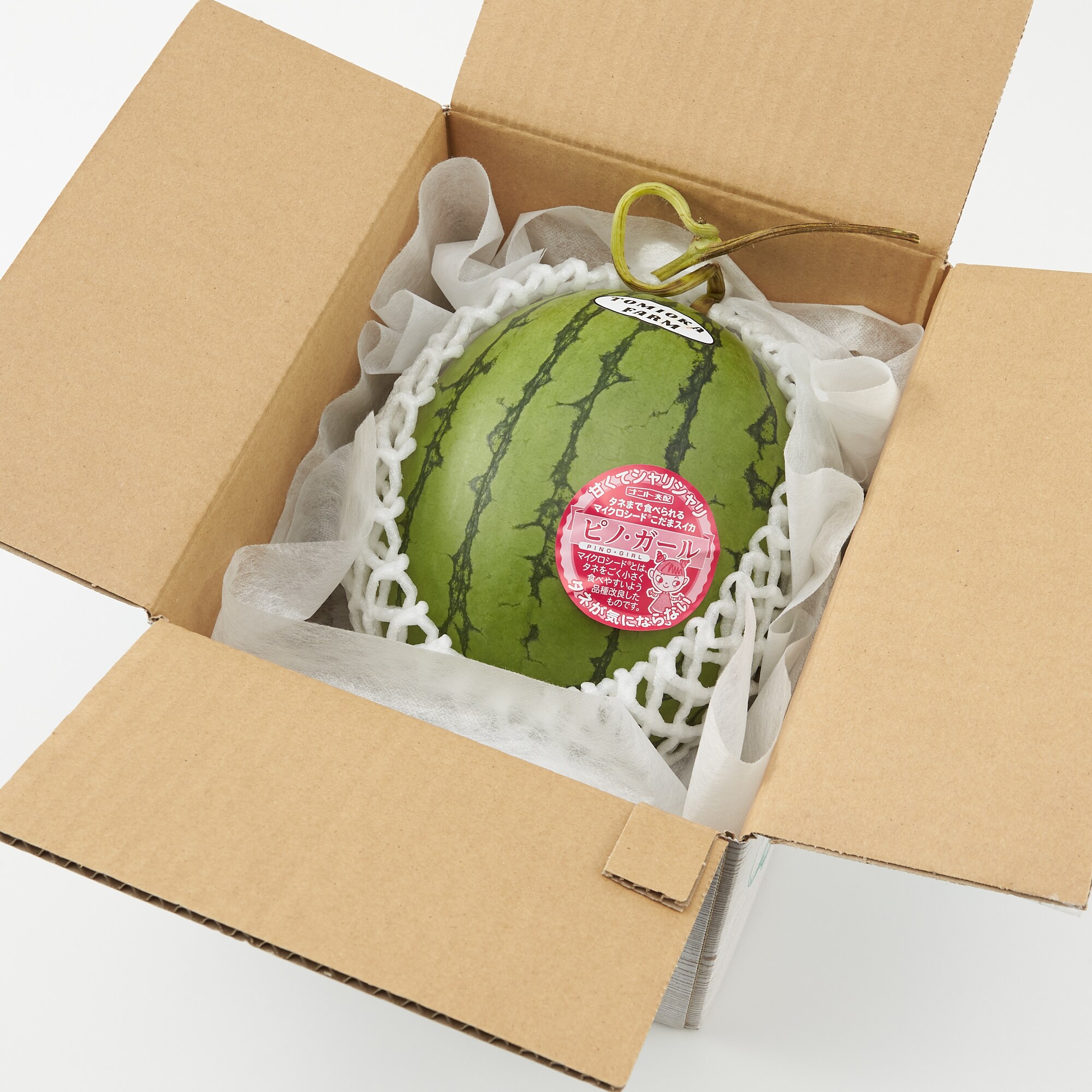 熊本県産　とみおか農園の小玉スイカ「ピノガール」　約２ｋｇ