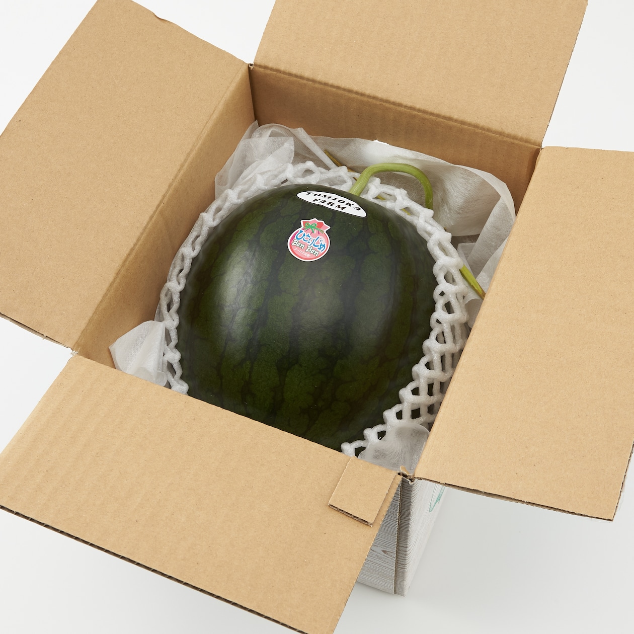 【5月以降収穫次第お届け】熊本県産　とみおか農園の小玉スイカ「ひとりじめBonBon」　約２ｋｇ