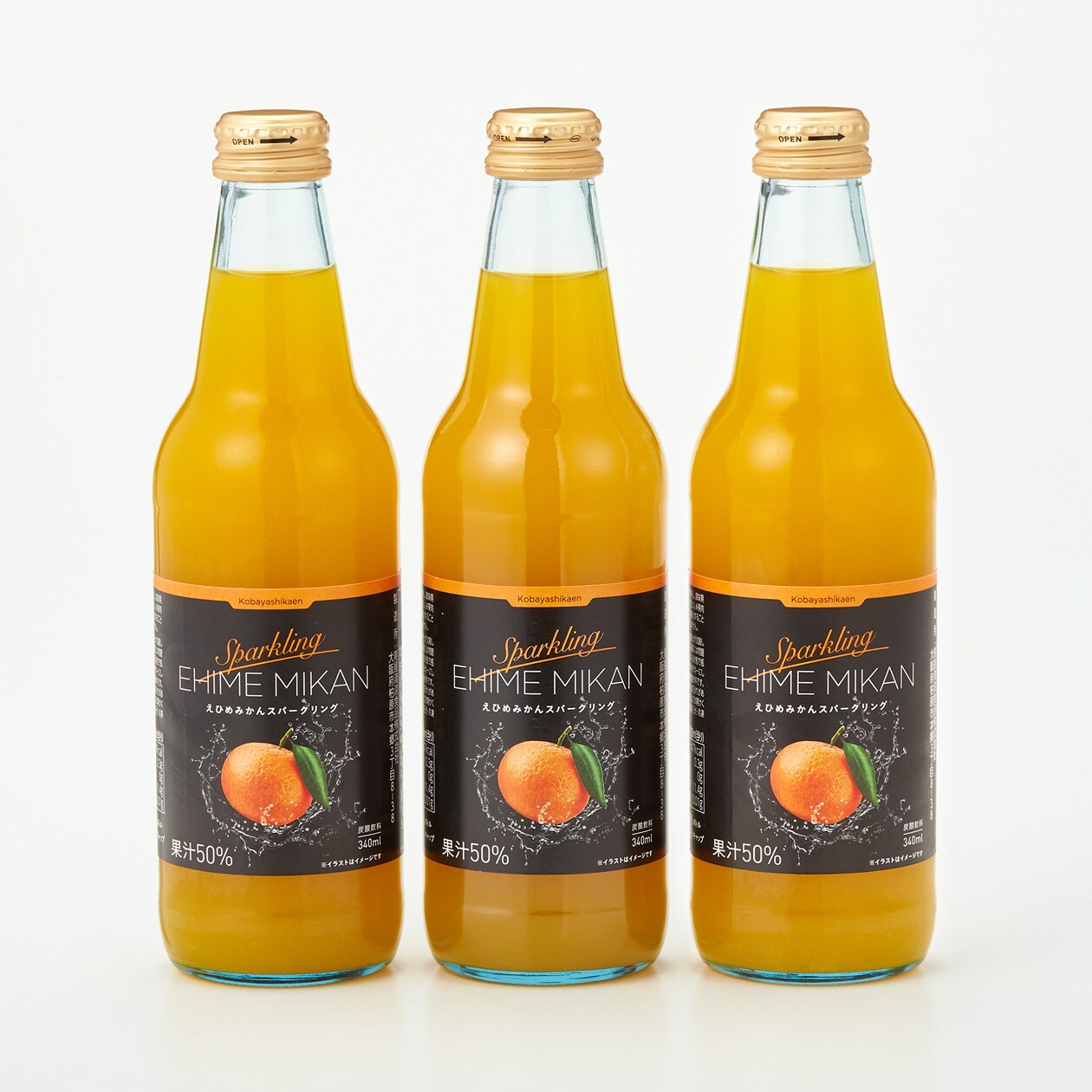 小林果園の「スパークリングジュース」 無印良品