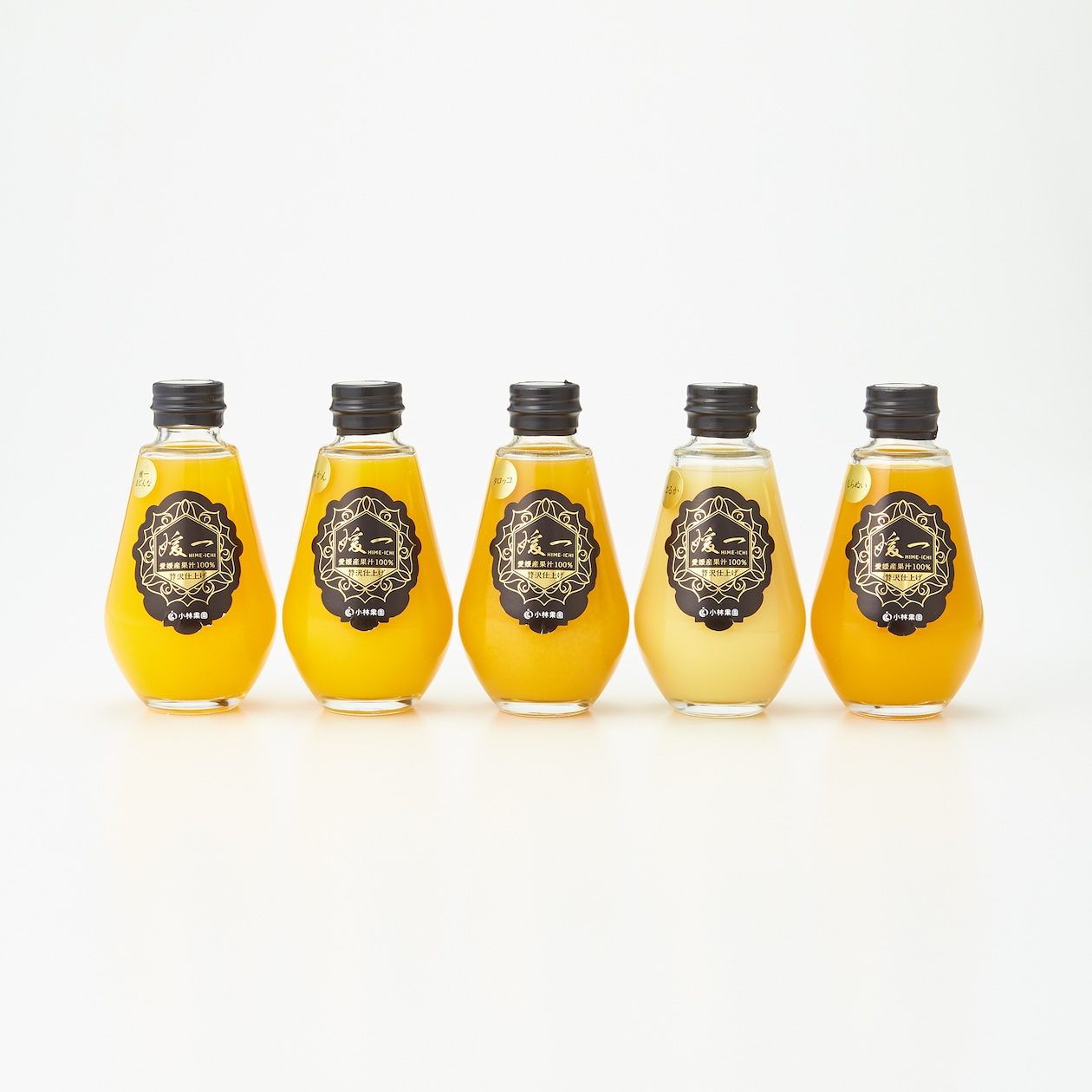 小林果園の飲み比べ「媛一小瓶ジュース」Ｂ 200ml×5種セット