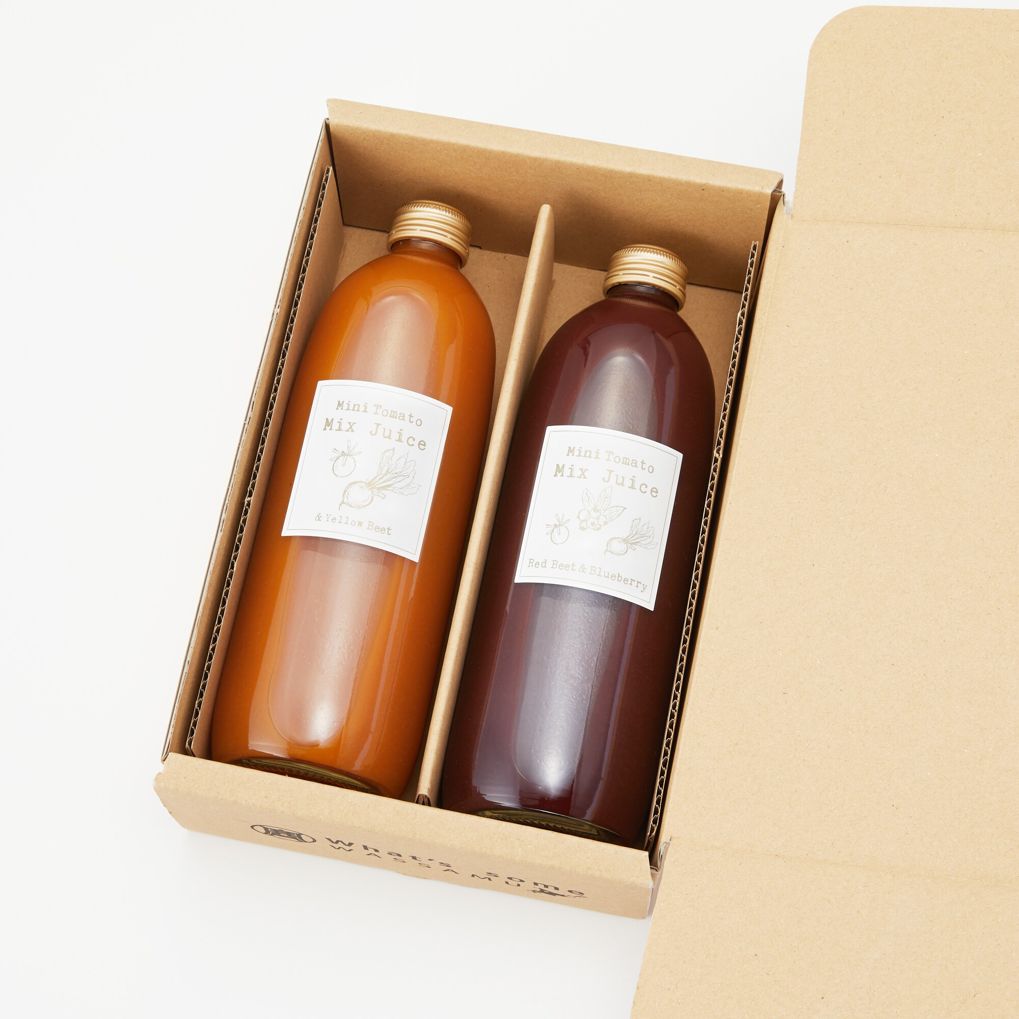 北海道和寒産　齋藤農園　ミニトマトミックスジュース　２種セット・２本入（各５００ｍｌ）