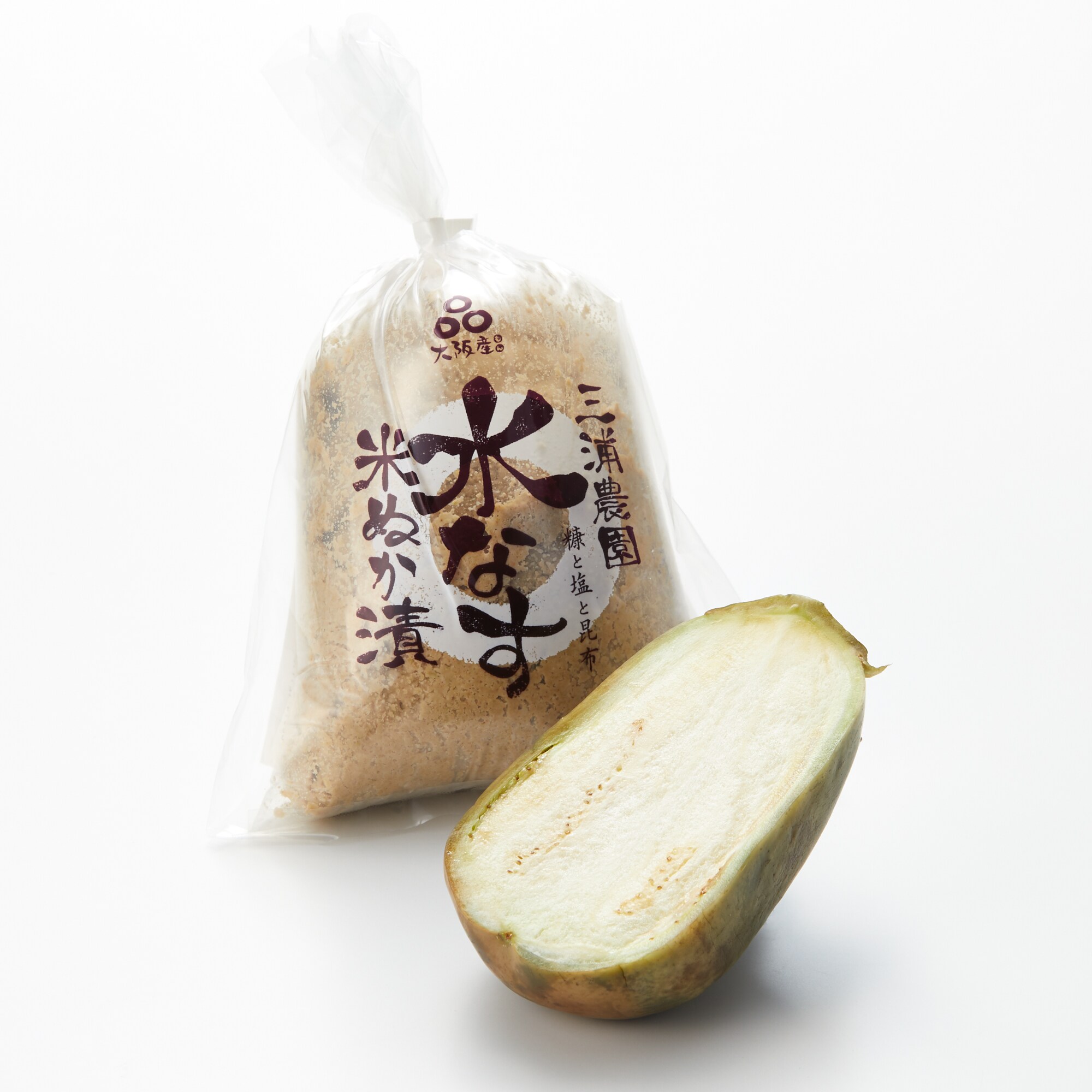 大阪府泉州産　水なすぬか漬け３個　極上の朝採り水なす３個　セット