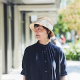 埼玉県　田中帽子の麦わら帽子「クロッシェハット（シエル）」アイボリーリボン