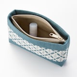 こぎん刺し　ミニポーチ　緑