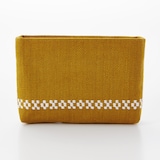 こぎん刺し　ミニポーチ　黄色