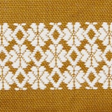 こぎん刺し　ミニポーチ　黄色