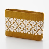 こぎん刺し　ミニポーチ　黄色