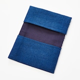 こぎん刺し　名刺入れ　青