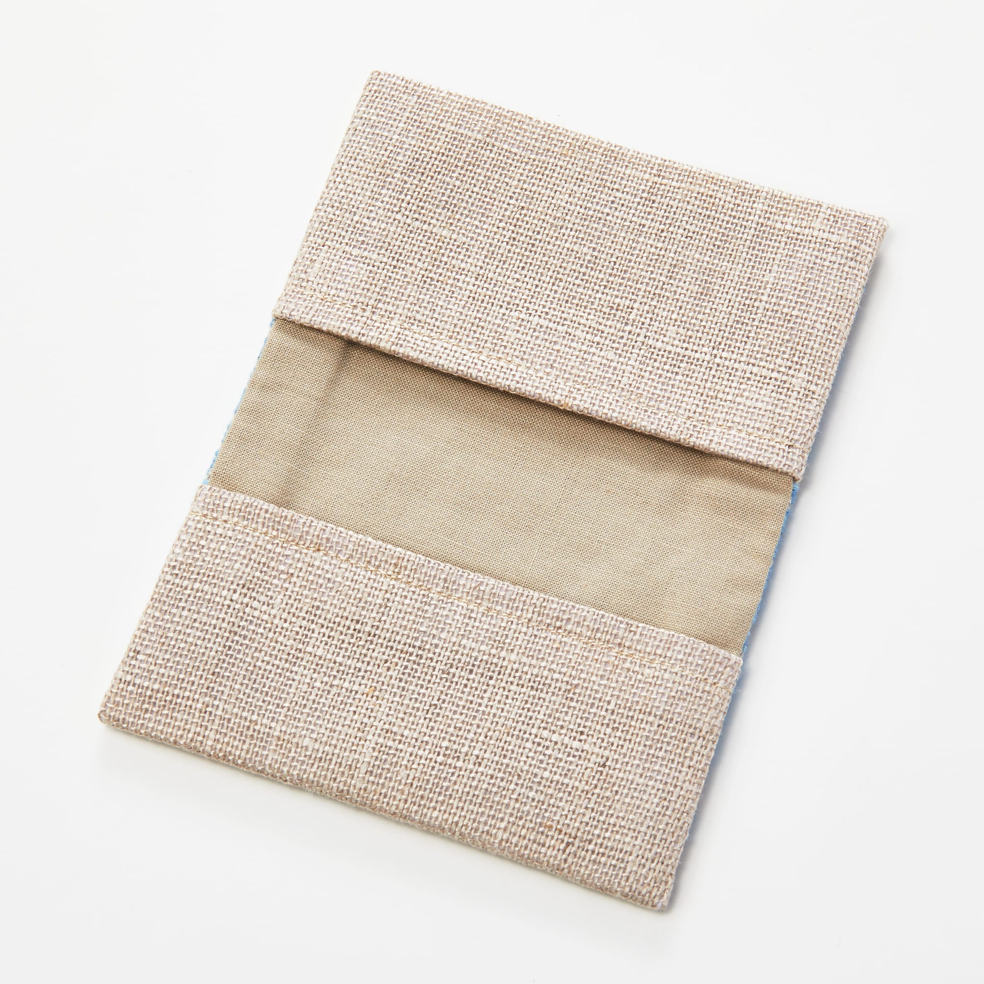 こぎん刺し　名刺入れ　草木染め（藍）