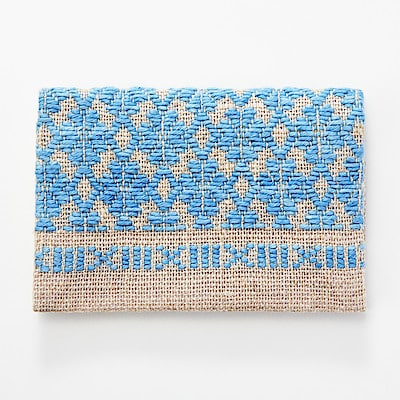 こぎん刺し　名刺入れ　草木染め（藍）