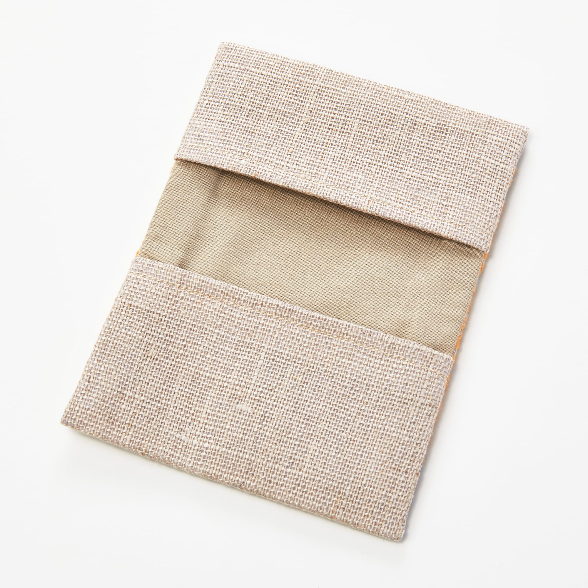 こぎん刺し　名刺入れ　草木染め（りんご）