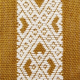 こぎん刺し　丸がま口　黄色