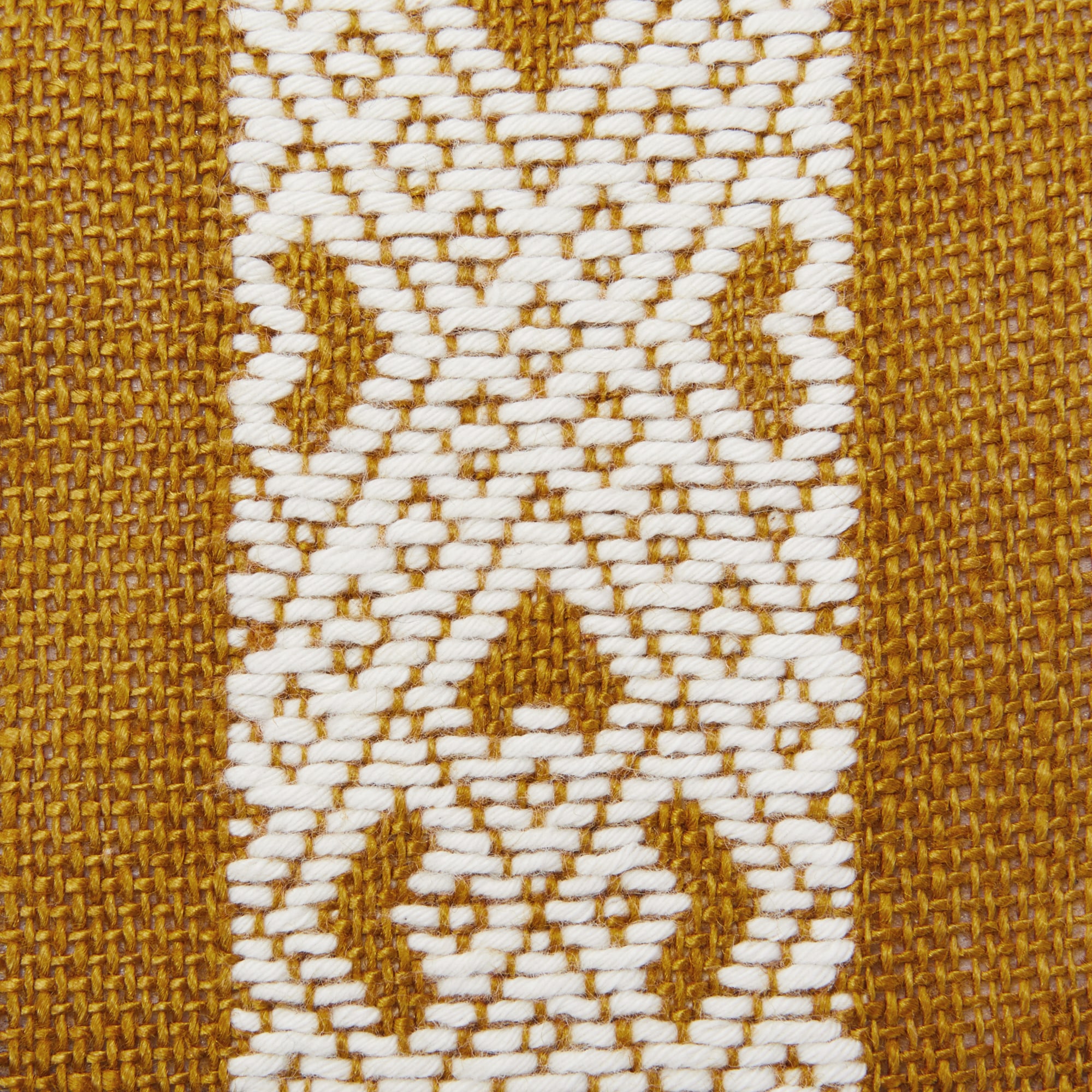 こぎん刺し　丸がま口　黄色