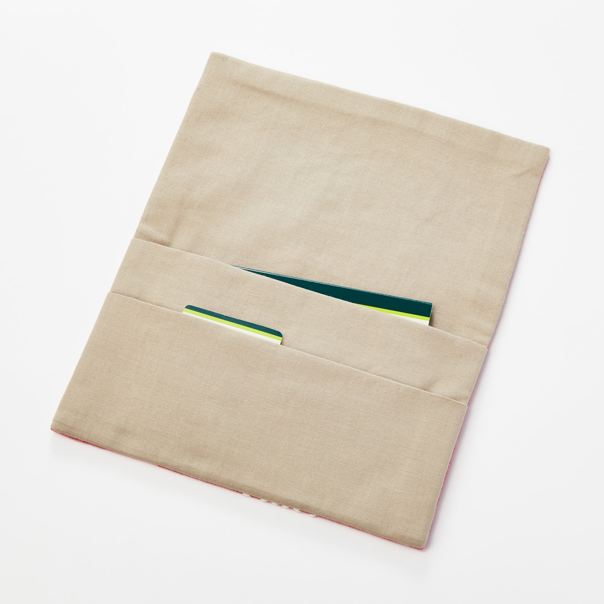 こぎん刺し　フリーケース　ピンク