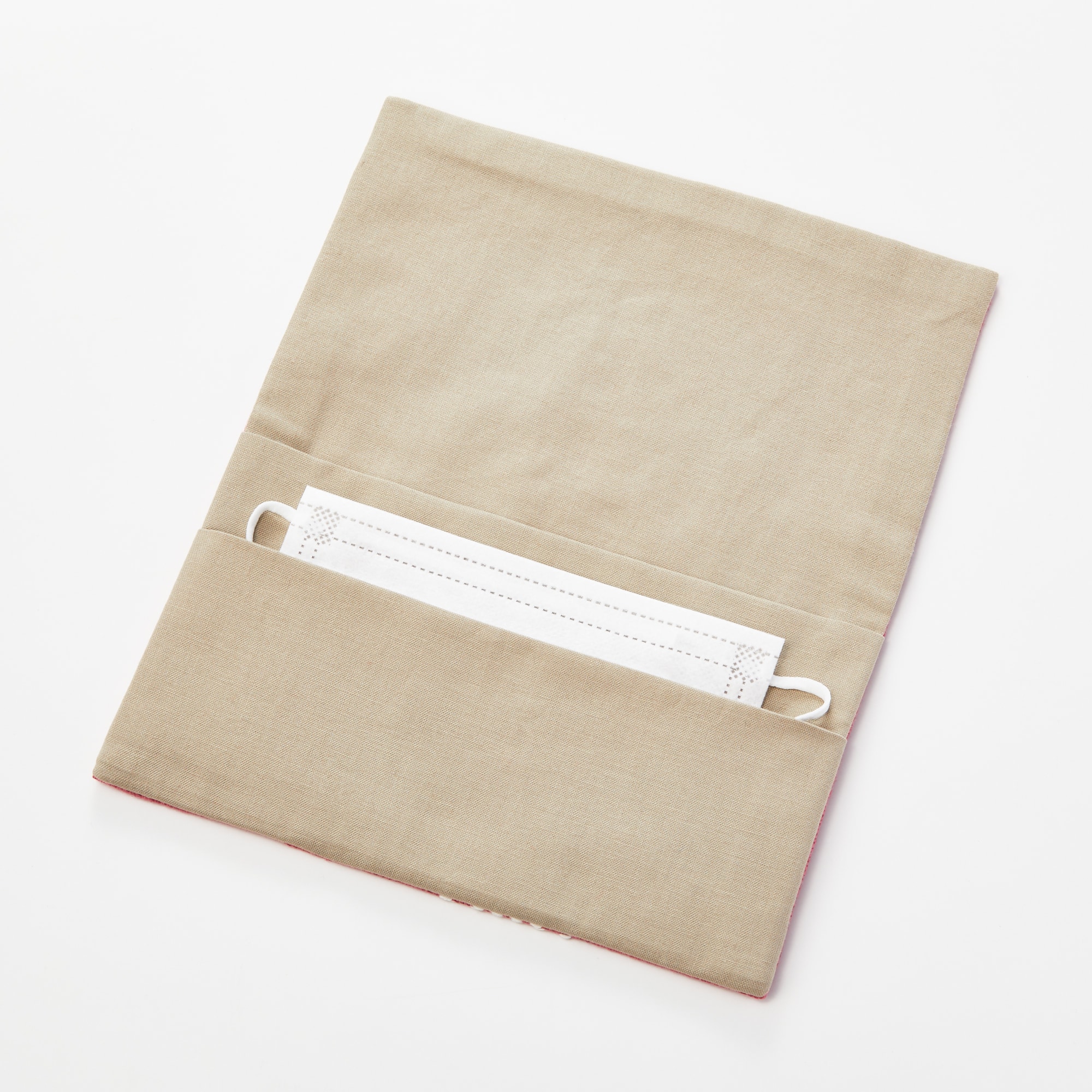 こぎん刺し　フリーケース　ピンク